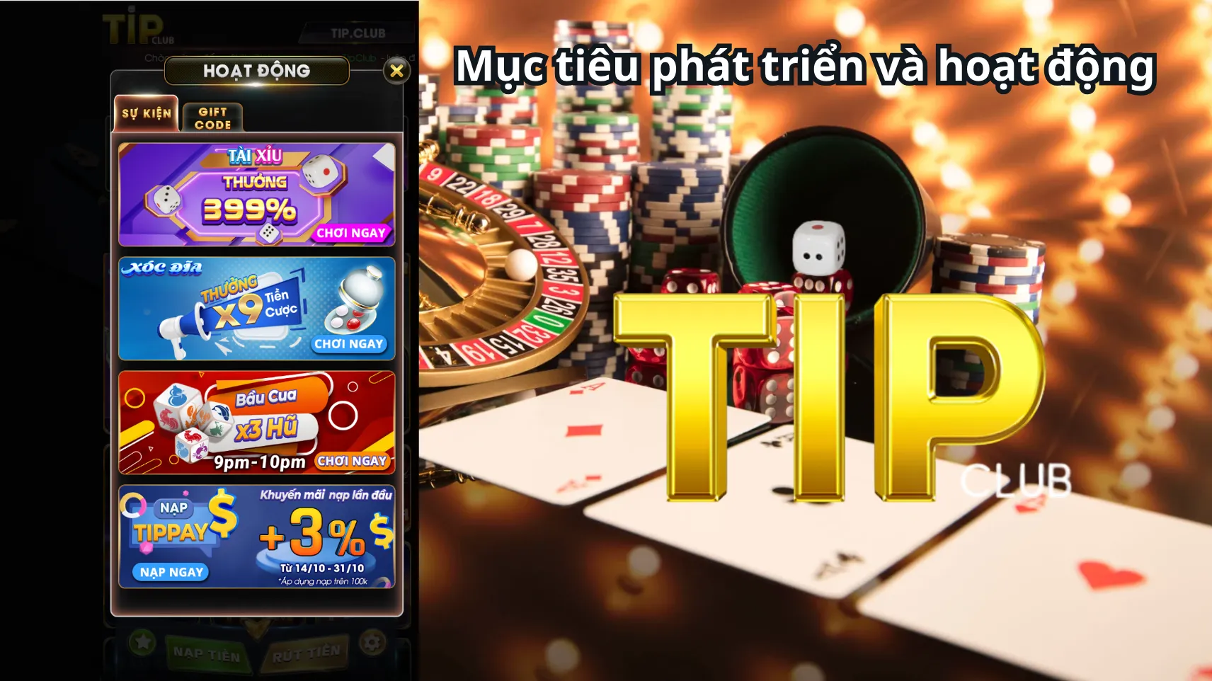Về chúng tôi TipClub mục tiêu phát triển và cam kết Về chúng tôi TipClub mục tiêu phát triển và cam kết